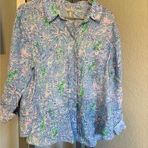 Lilly Pulitzer Vibrant Pastel Blouse